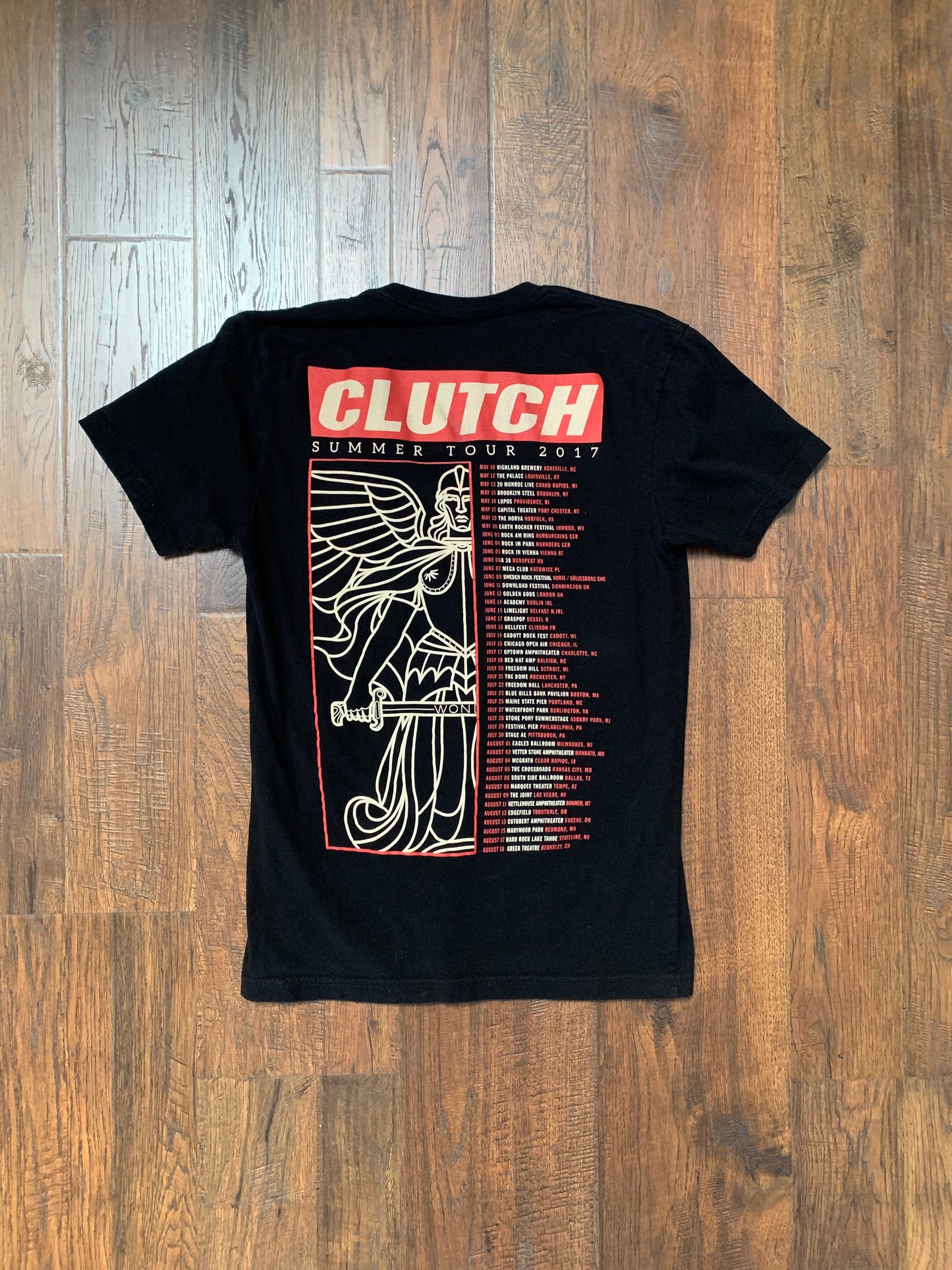 Clutch Psychic Warfare 2017 Concert Tour T-Shirt - Black - Small