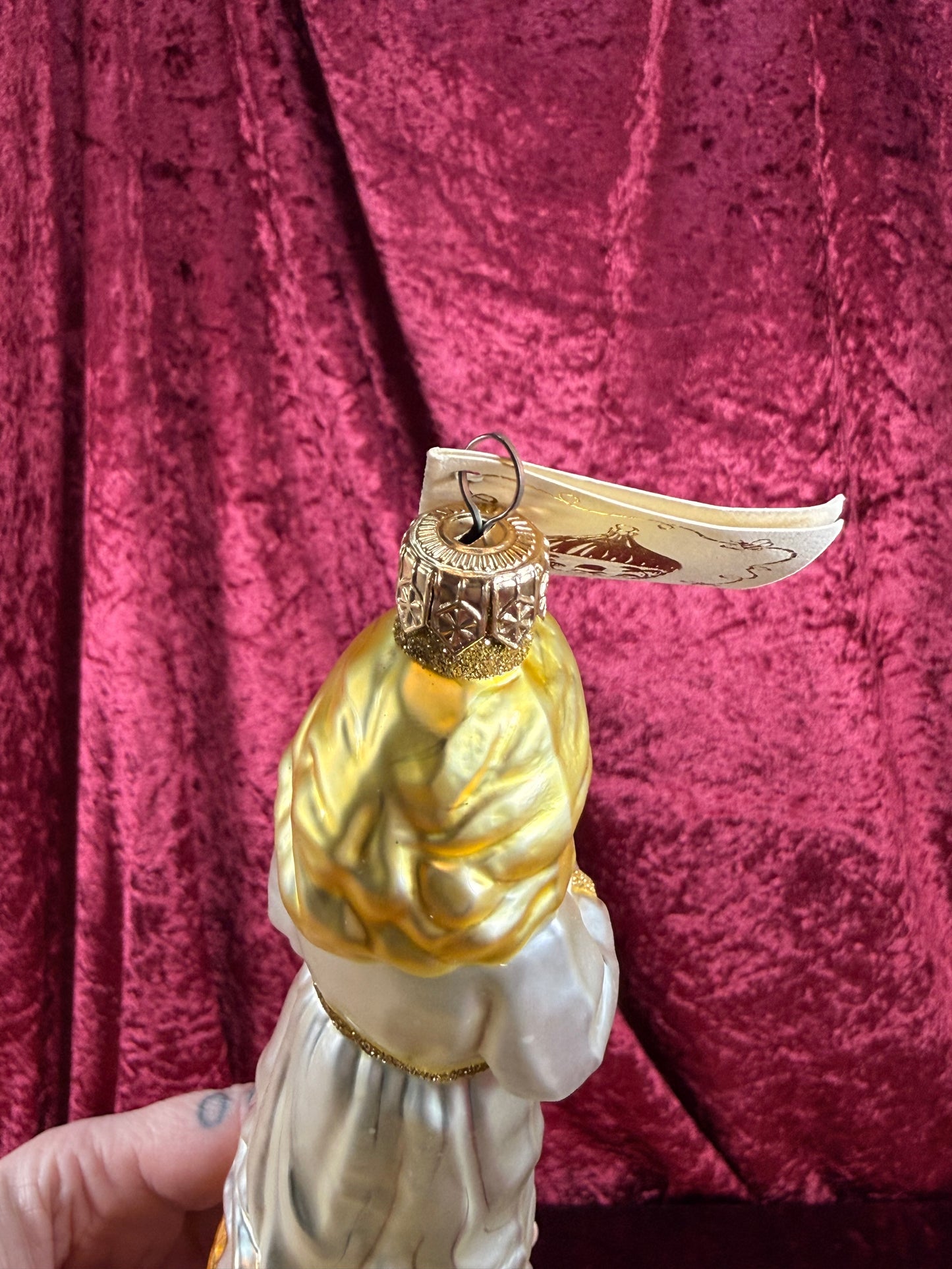 Vintage Christmas - Handblown Glass Ornament - Saint Barbara - Patricia Breen - Poland