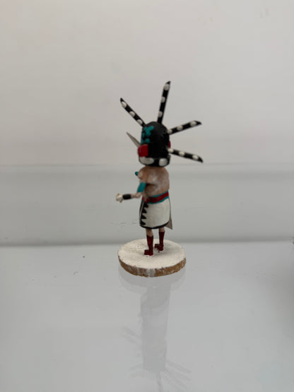 Vintage Kachina Doll - 3.5" Tall Hopi Miniature - Hand Painted by Gordon Crook