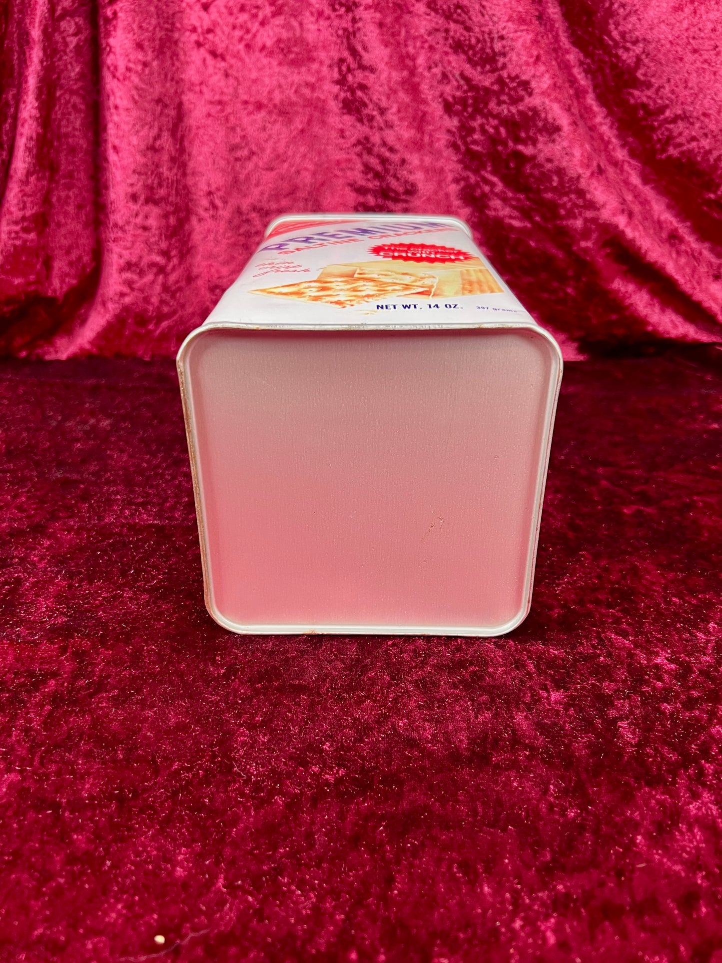 Vintage Kitchen Canister - Nabisco Premium Saltine Cracker Tin - 14 Oz