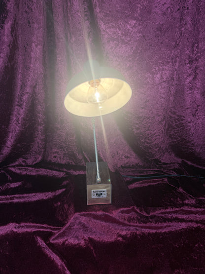 Vintage Tensor Portable Desk Lamp - Adjustable Gooseneck Faux Wood Grain Base
