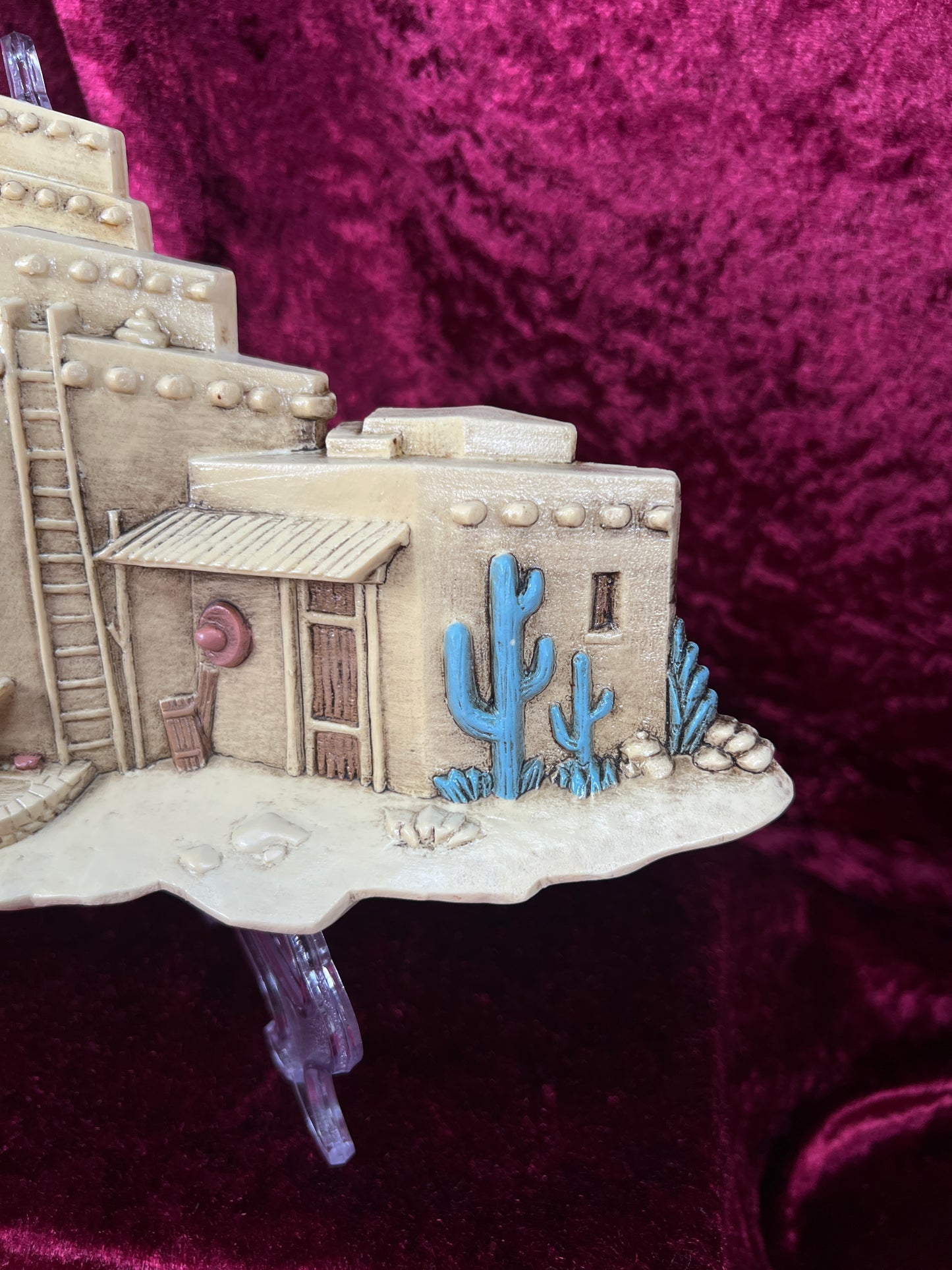 Vintage Wall Plaque Set - Southwestern Mission Church and Adobe Village - Burwood Products