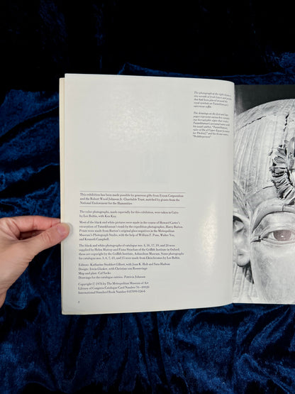 Vintage Treasures of Tutankhamun Exhibition Catalog - 1976 Metropolitan Museum Egyptian Art Book