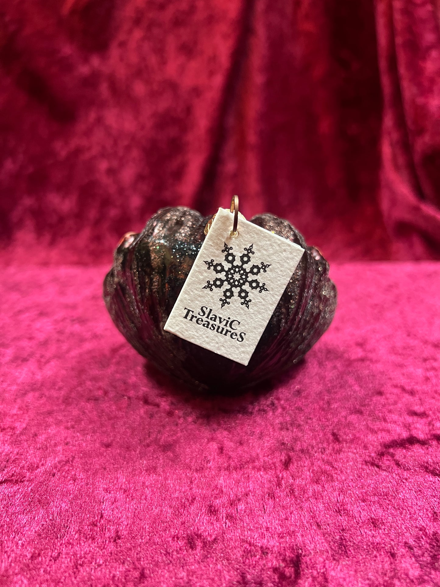 Vintage Christmas - Handblown Glass Ornament - Mandrill Head - Slavic Treasures - Made In Poland