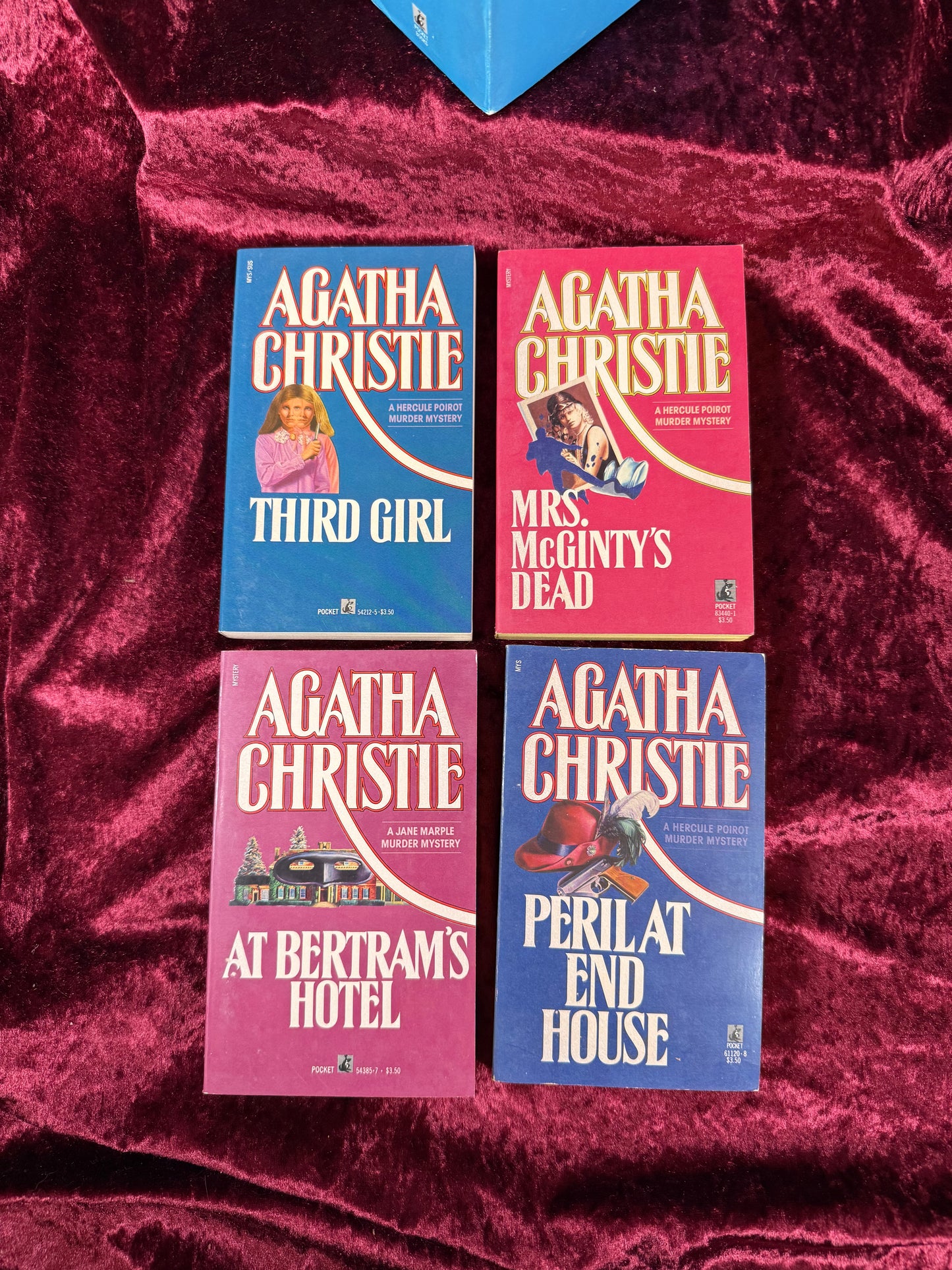 Vintage Paperback Book Set – Agatha Christie Pocket Mystery Collection - Hercule Poirot and Jane Marple
