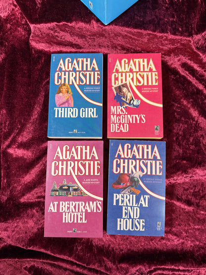 Vintage Paperback Book Set – Agatha Christie Pocket Mystery Collection - Hercule Poirot and Jane Marple