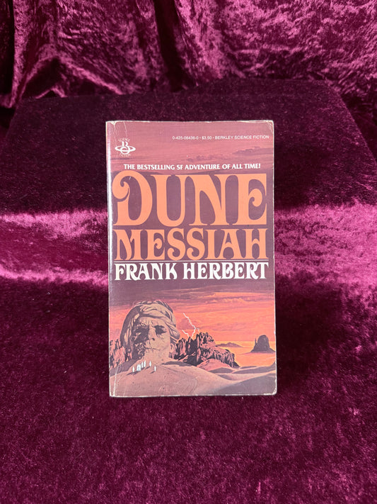 Vintage Dune Messiah by Frank Herbert Berkley Science Fiction Paperback Novel