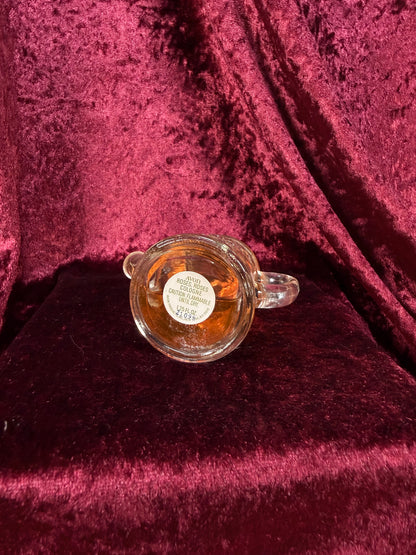 Vintage Glass Perfume Bottle – Miniature Watering Can - Roses, Roses - Avon