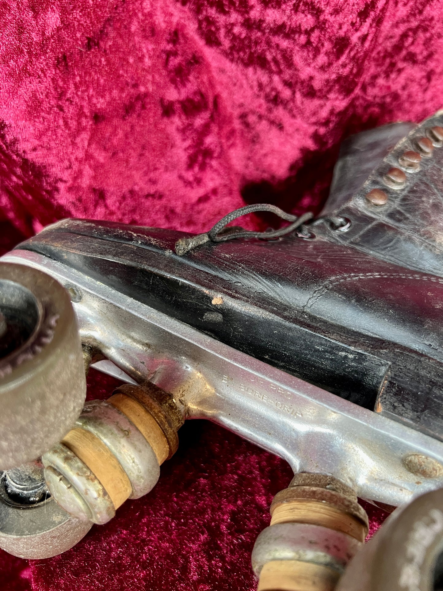 Vintage Leather Roller Skates – Black Leather - Chicago Wheels and Sure-Grip Trucks