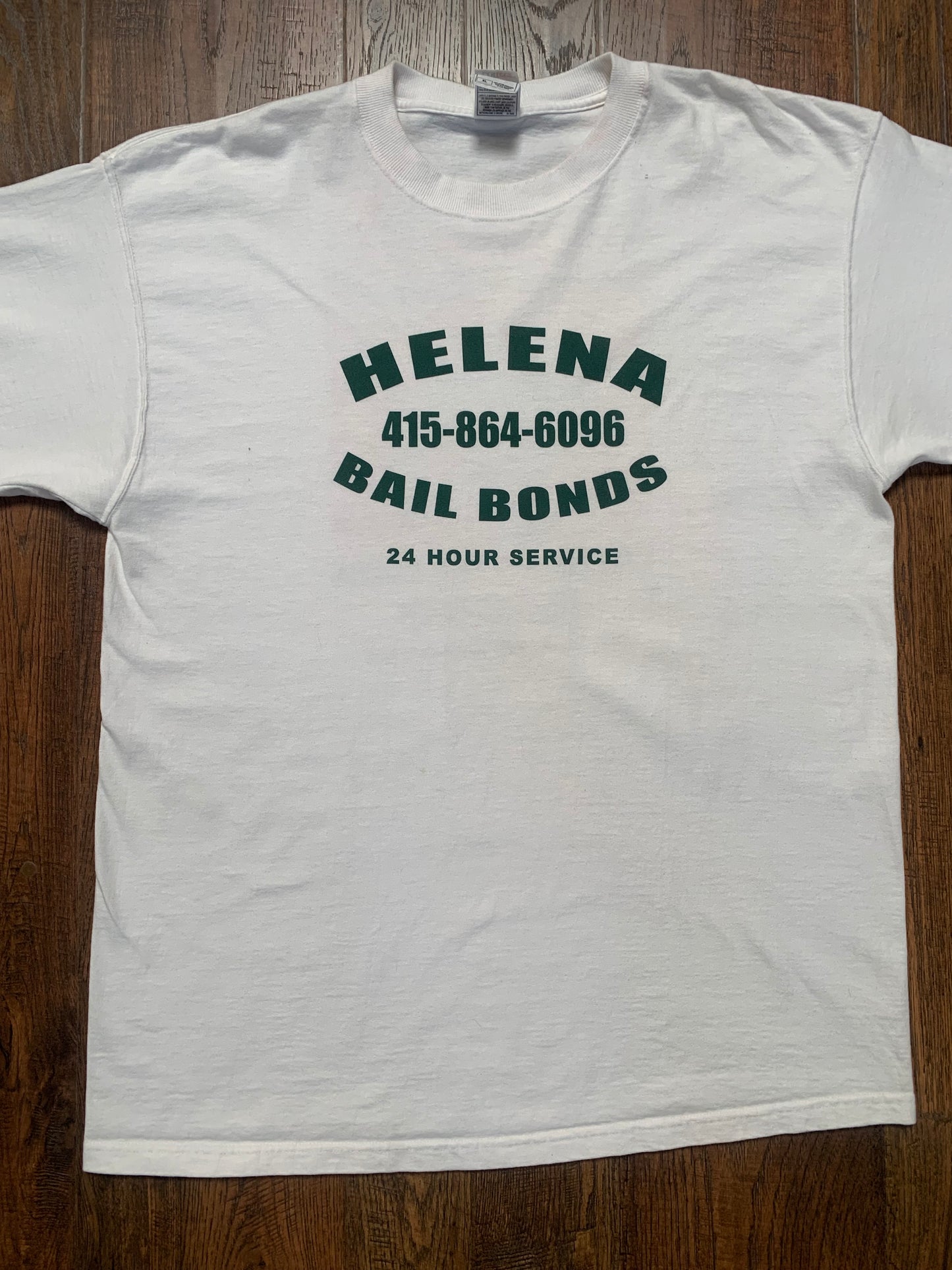 Vintage 1990s Advertisement T-Shirt - Helena Bail Bonds / I Want Out! - X-Large