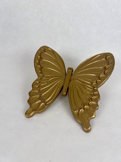 Vintage Mid Century Wall Decor - Dart Industries Gold Butterflies - Set of 2