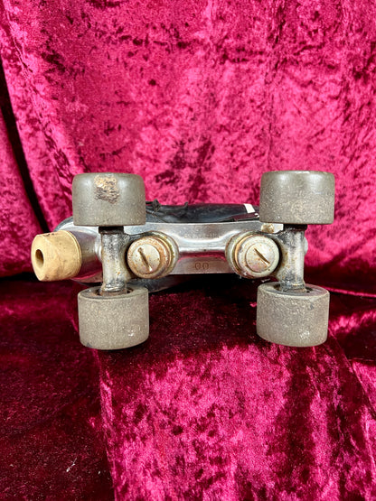 Vintage Leather Roller Skates – Black Leather - Chicago Wheels and Sure-Grip Trucks