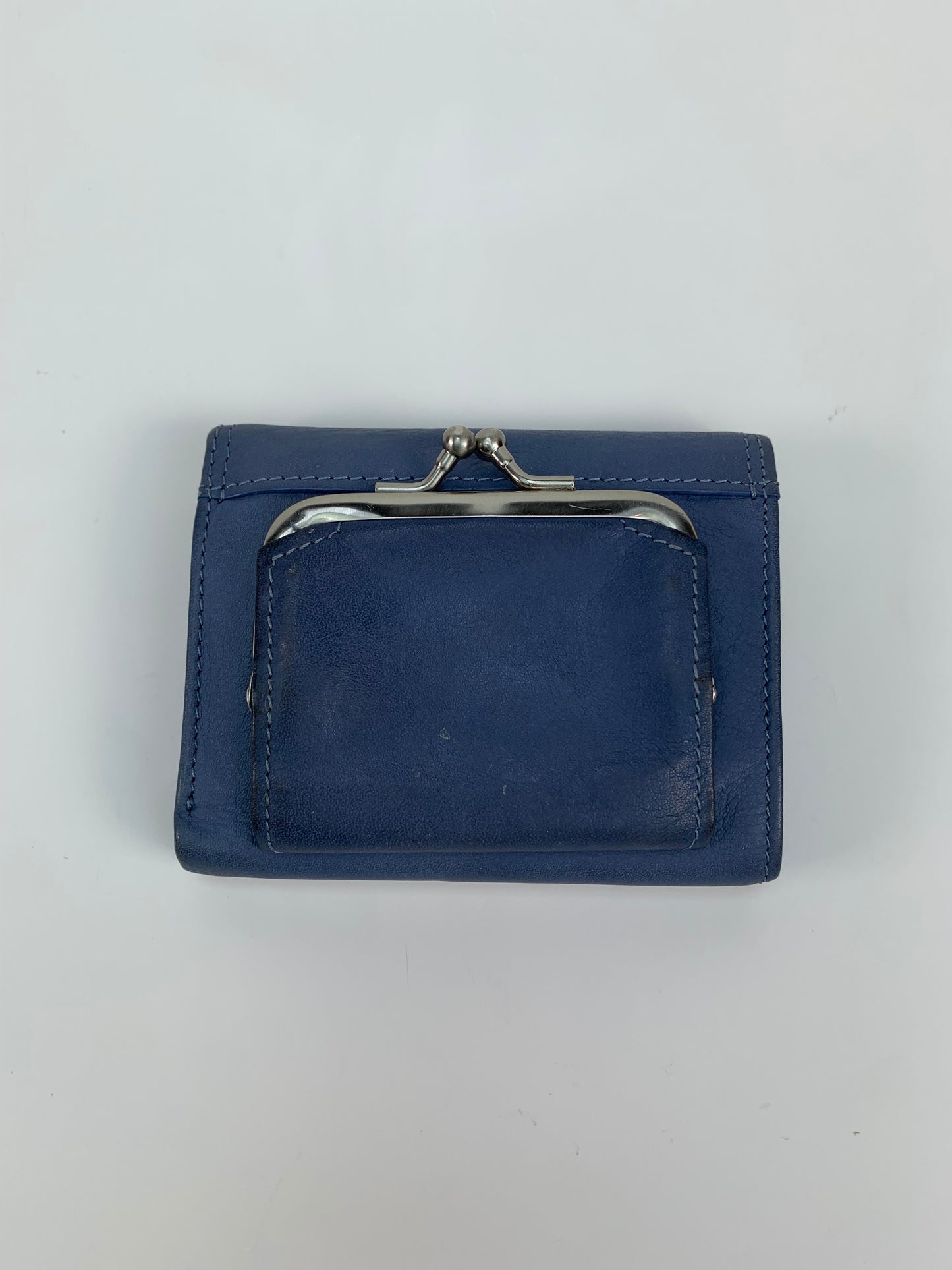 Vintage Wallet - Genuine Leather Trifold Wallet - Blue - Rolfs