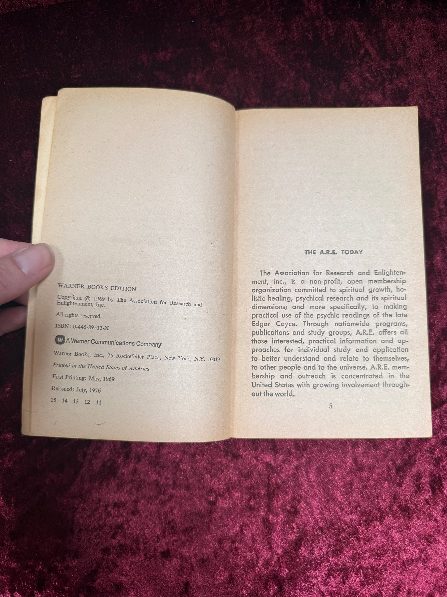 Vintage Paperback Book - ESP - Edgar Cayce - 1976