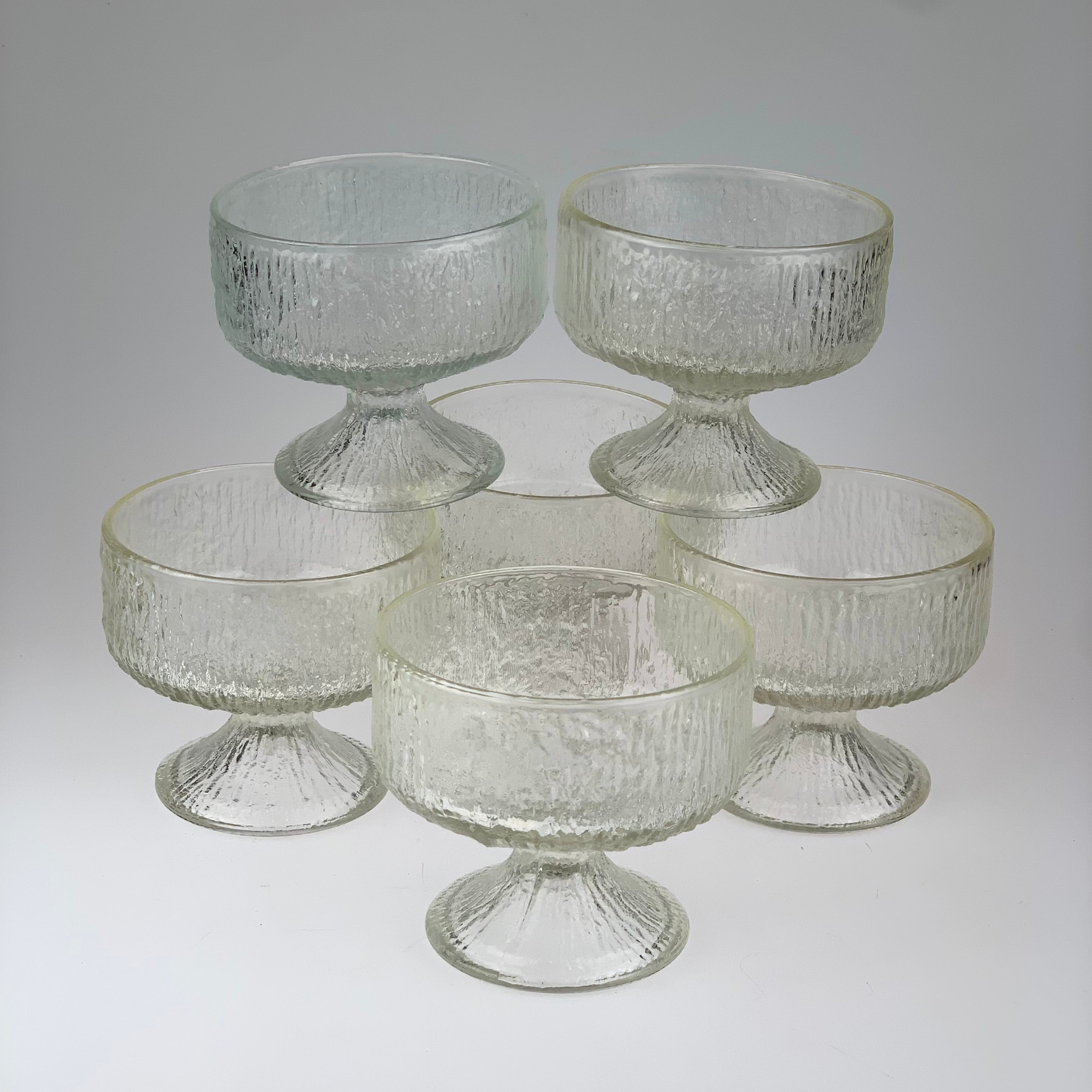 Set of 6 Vtg Indiana outlet Glass Clear