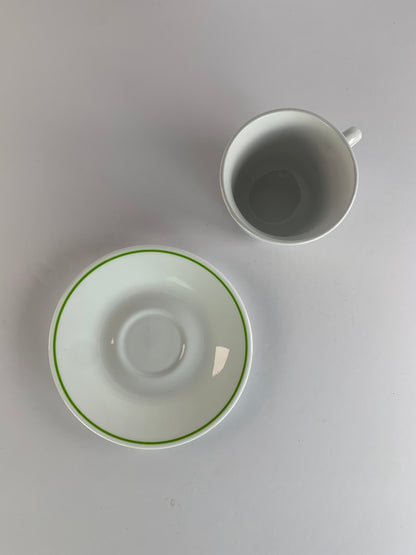 Vintage Corelle Strawberry Sundae Cups & Saucers - Set of 2