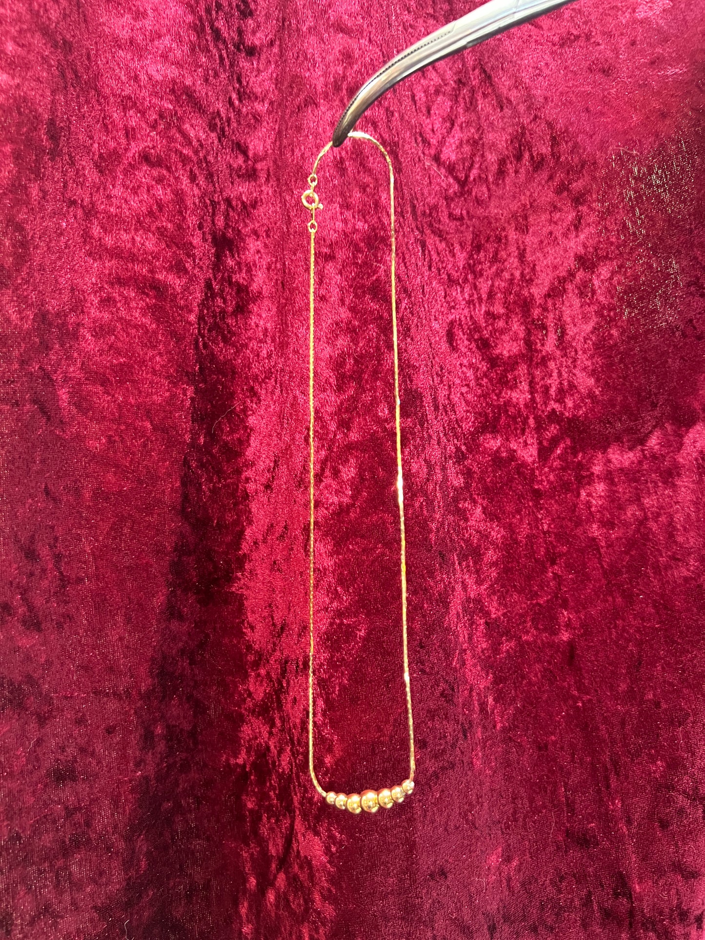 Vintage Jewelry - Necklace - 18k Gold Filled - Ball Pendant