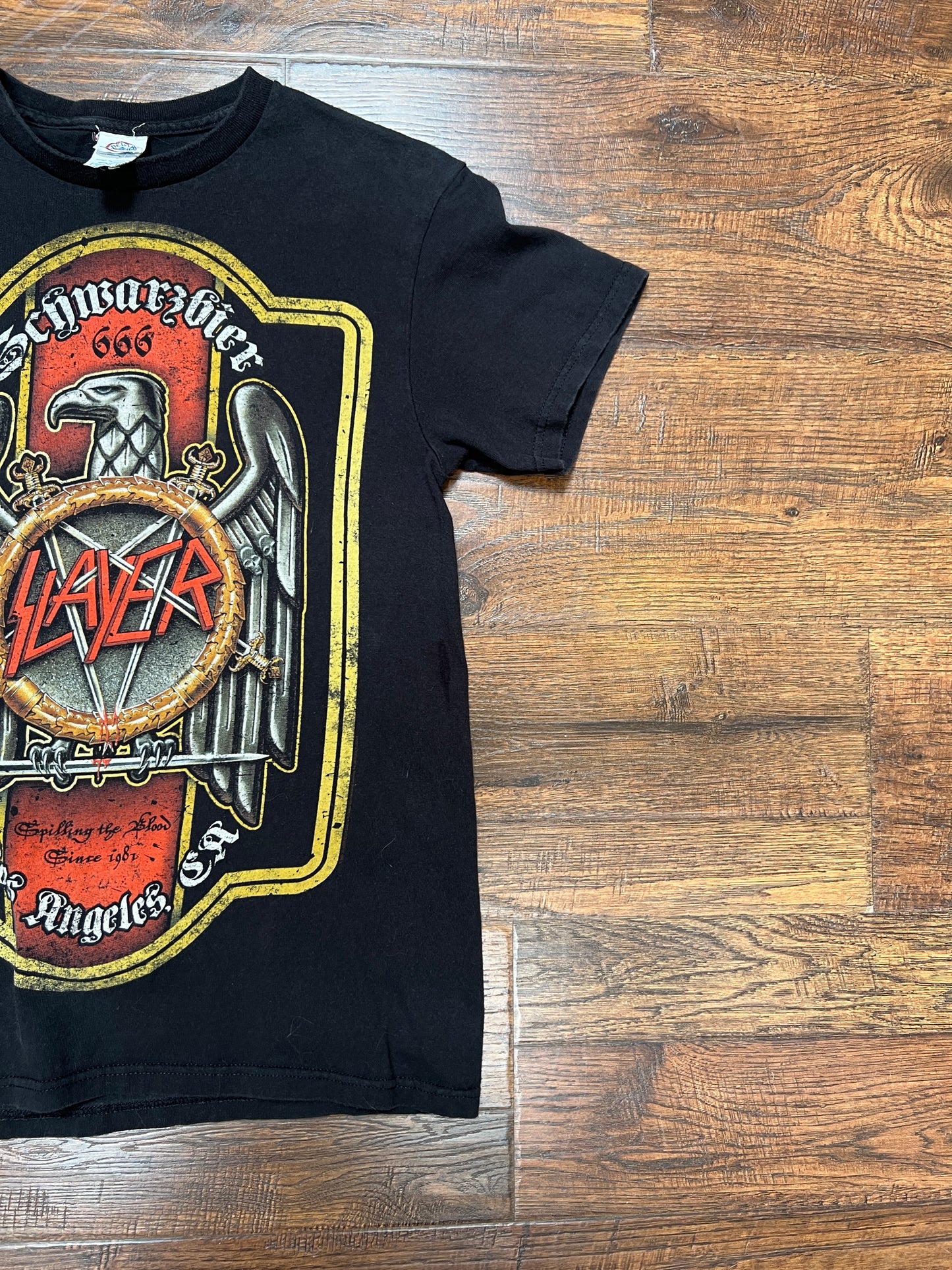 Vintage Clothing - Band T-Shirt - Slayer Double Eagle Logo - Delta Pro Weight - Small