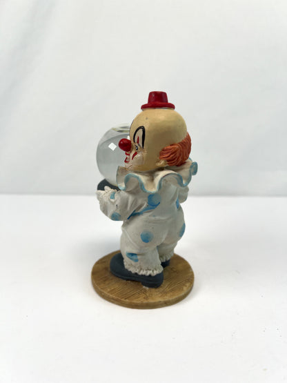 Vintage Clown Art - Snow Globe - Bunny In A Hat