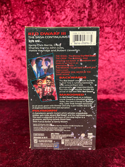 VHS - Red Dwarf III: Backwards Byte One - 1989