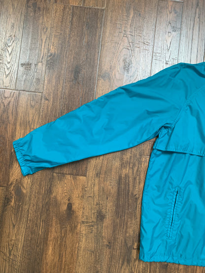 Vintage Clothing - Full Zip Windbreaker Jacket - Teal - Golden Bear - Large