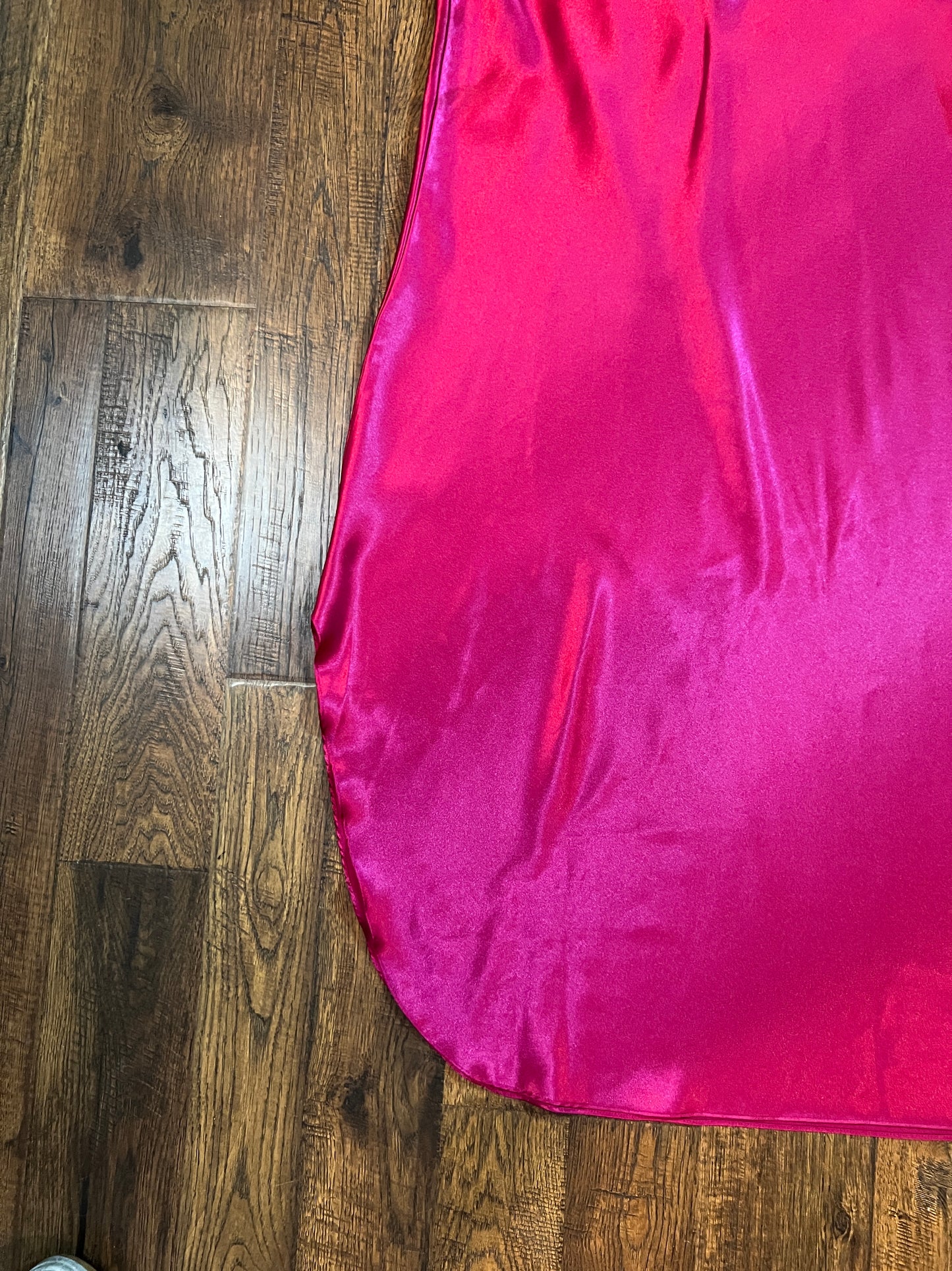 Vintage Clothing - L.A. Intimates Below The Knee Nightgown - Fuchsia Pink - Medium