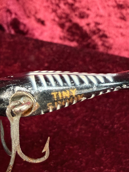 Vintage Wood Fishing Lure – Heddon Tiny Spook Fishbone Pattern
