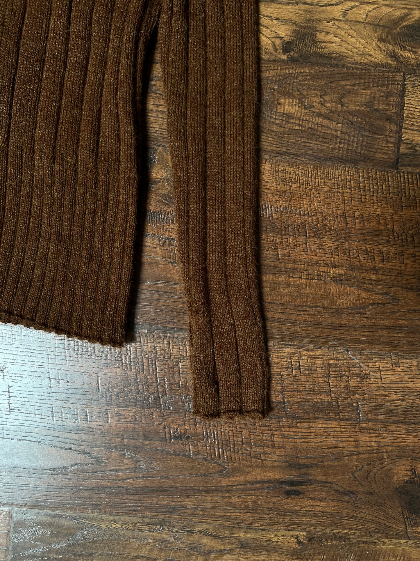 Vintage Inca Fashions Knit Sweater — Baby Alpaca Fur Collar Zip Front - Size Small