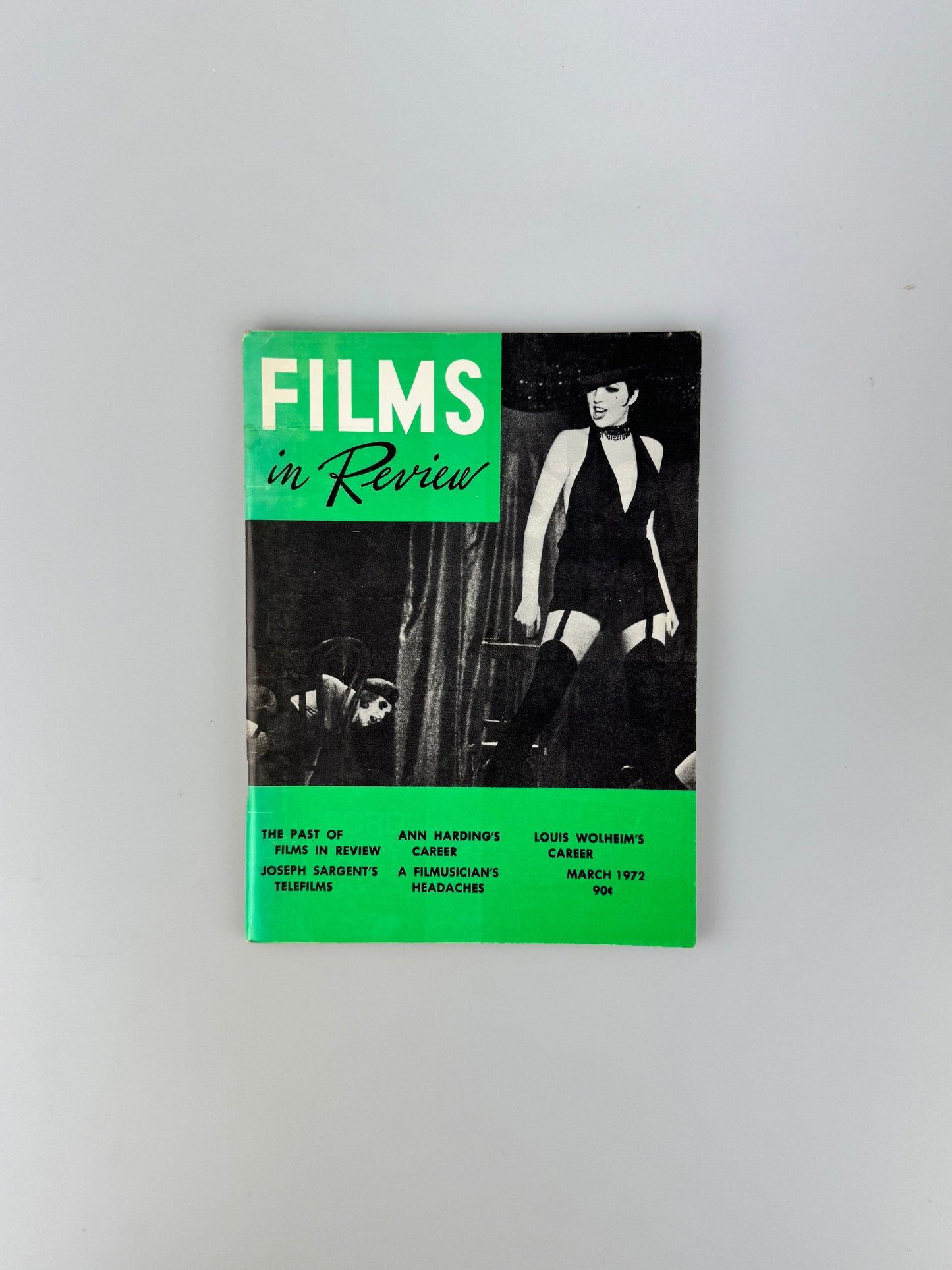 Films In Review Magazine - March 1972 - Joseph Sargent, Ann Harding, Louis Wolheim