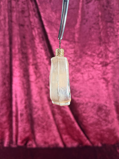 Vintage Christmas - Handblown Glass Ornament - Lyre Music Instrument - Inge Glas - Germany