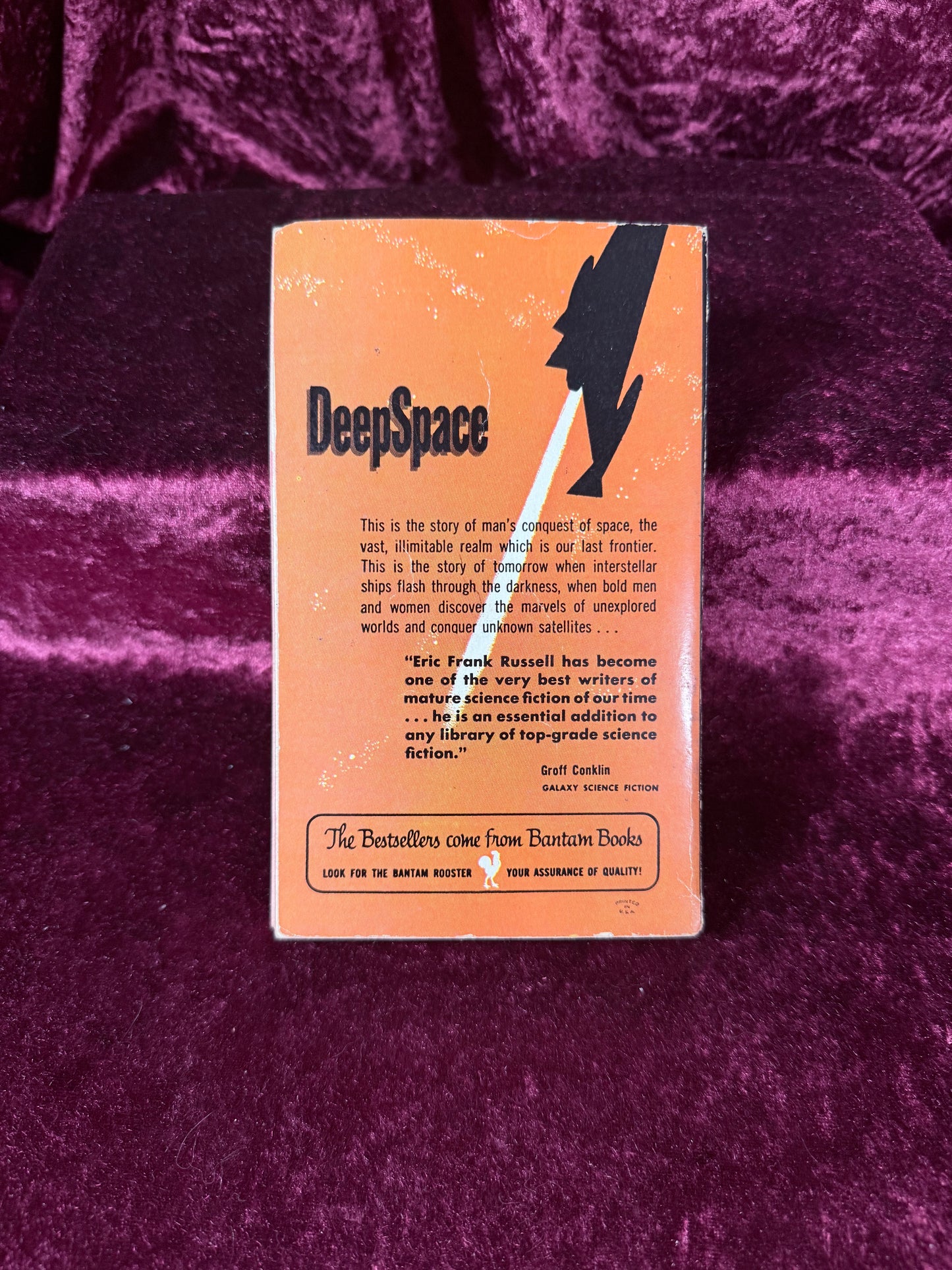 Vintage Deep Space by Eric Frank Russell 1955 Bantam Science Fiction Paperback