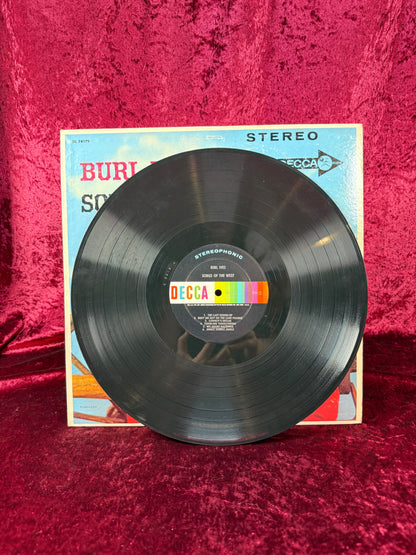 Vintage 12" Vinyl Record - Burl Ives - Songs Of The West - Decca Records