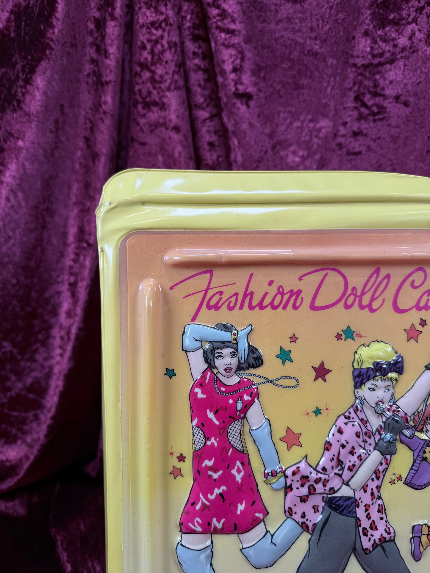 Vintage Vinyl Fashion Doll Case – Mixed Barbie Clothing, Shoes & Accessories