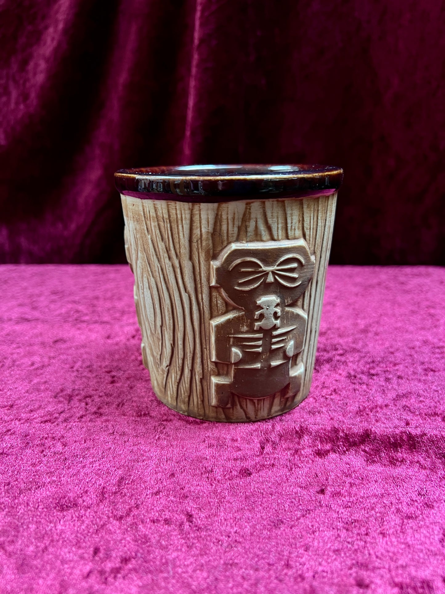 Vintage Ceramic Tiki Mug - Harvey's Lake Tahoe Souvenir Cup OMC Japan