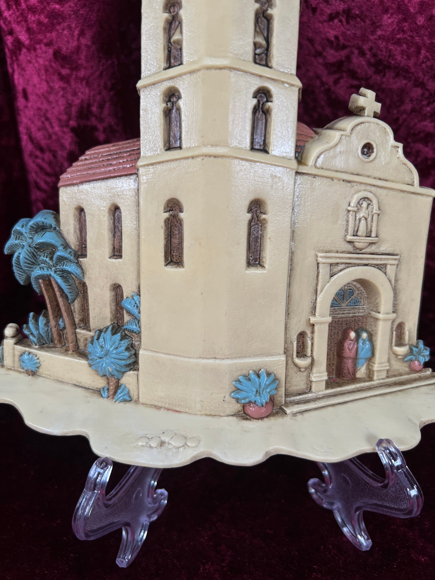 Vintage Wall Plaque Set - Southwestern Mission Church and Adobe Village - Burwood Products