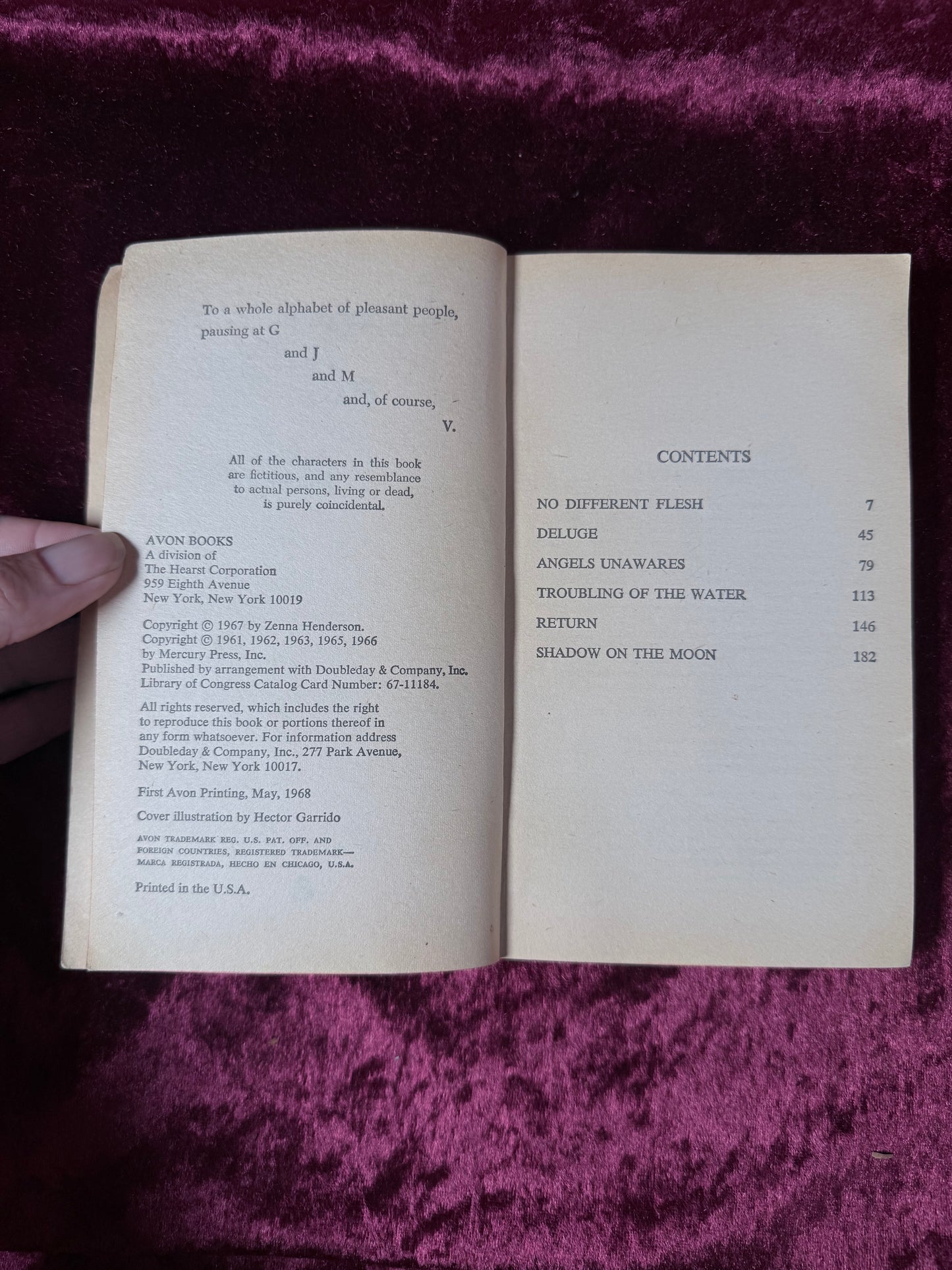 Vintage The People No Different Flesh by Zenna Henderson 1968 Avon Paperback