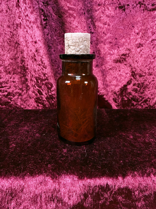 Vintage Amber Glass Apothecary Bottle – Corked Rusty Nail Curiosity