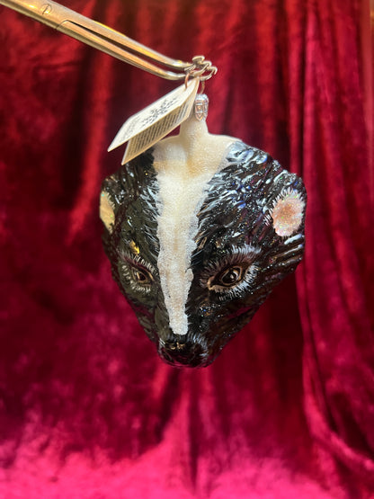 Vintage Christmas - Handblown Glass Ornament - Skunk - Slavic Treasures - Made In Poland