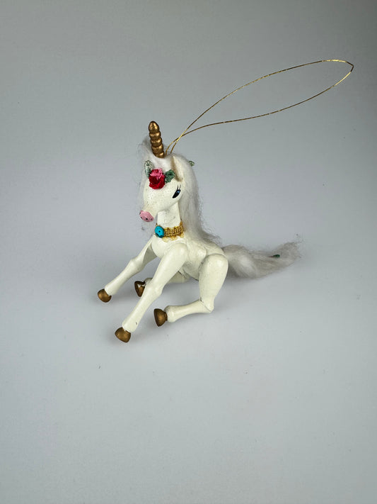 Vintage Ornament - 1982 Kurt Adler Wood Unicorn