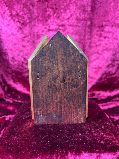 Vintage Religio - Gilt Wood Triptych - Florentine Madonna and Child - Made In Italy