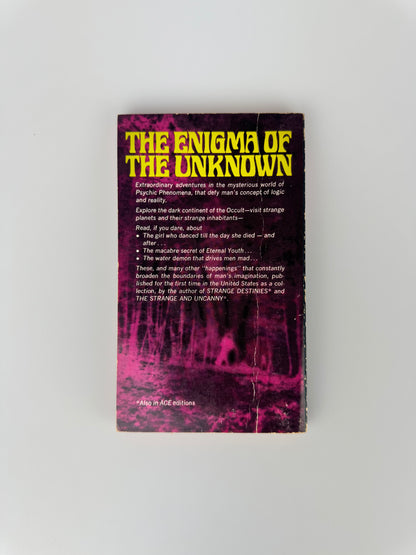 Vintage Paperback - The Enigma of the Unknown - Ace Star 1967