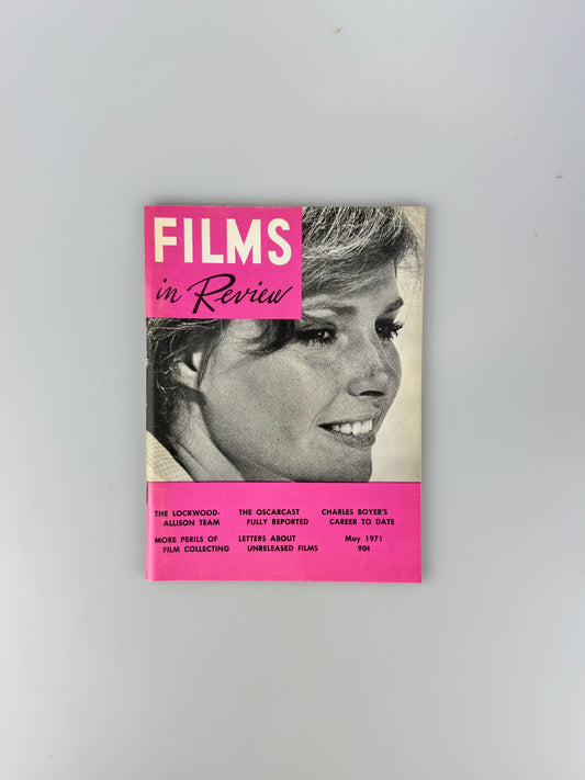 Films In Review Magazine - May 1971 - Oscarcast, Charles Boyer, They Might Be Giants