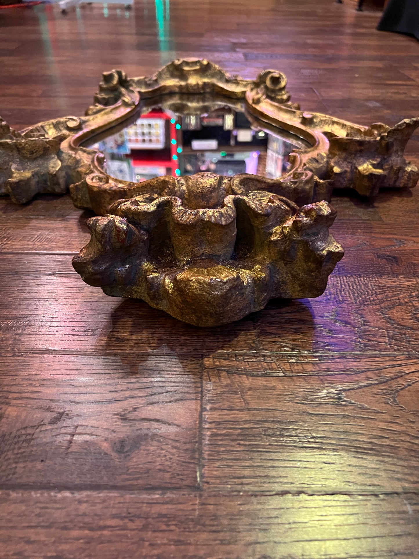 Vintage Mirror - Gilded Rococo Style Frame - Italian - 30.5" X 20.5"