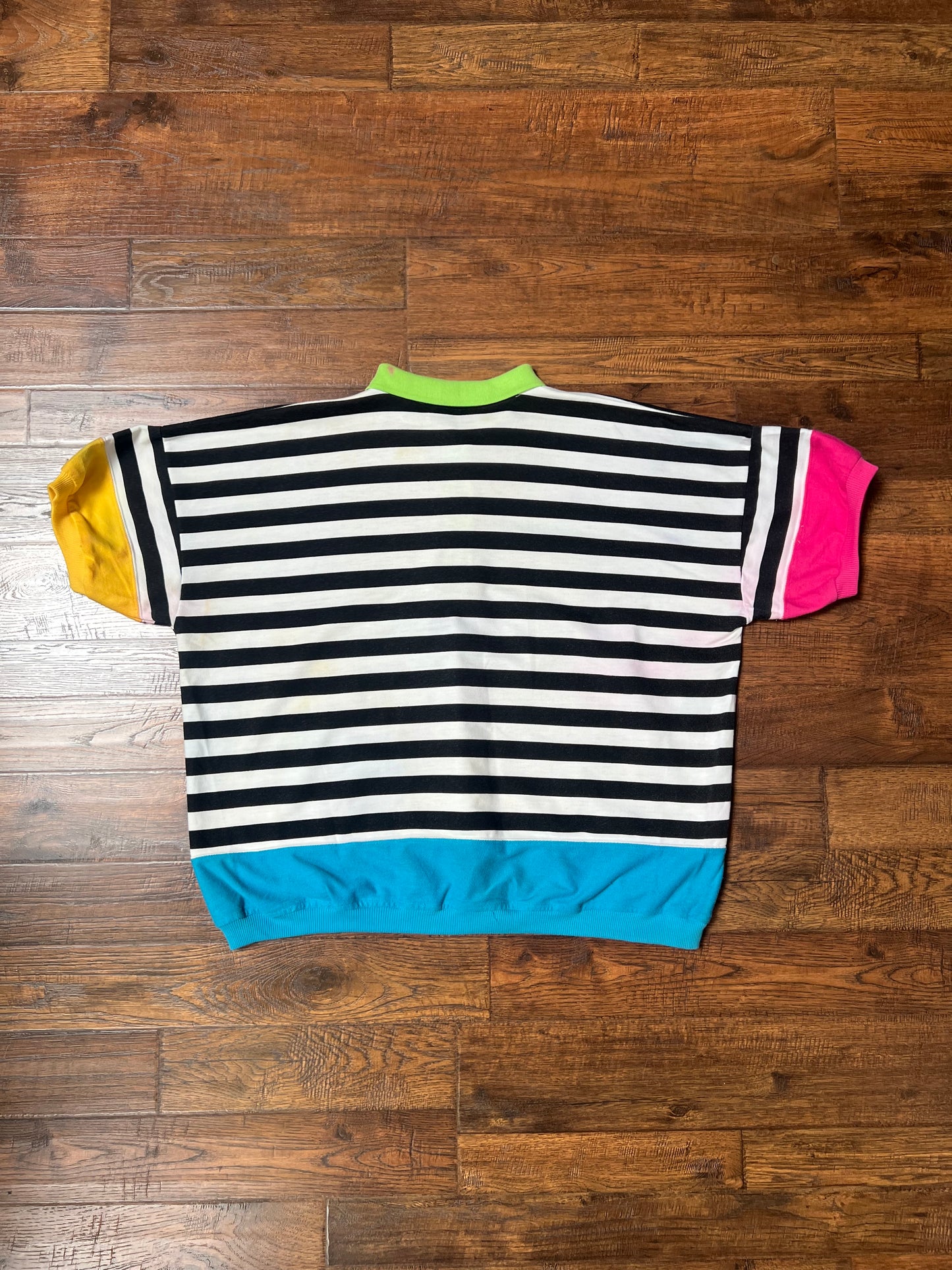 Vintage Clothing - Polo Shirt - 90’s Horizontal Stripes - 2X-Large - Goola Gong