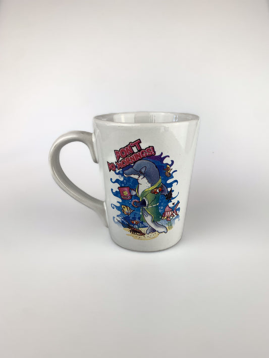 Vintage 1990s Cartoon Coffee Mug - Don't Do Mornings!