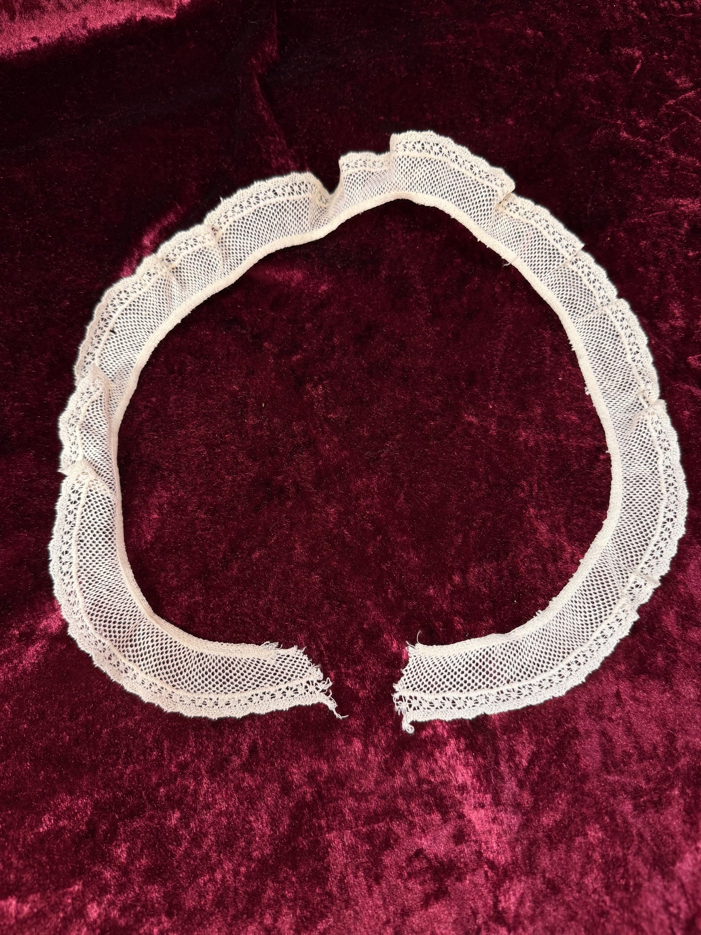 Vintage Lace Collar – Ruffled Mesh 1" Peter Pan Collar