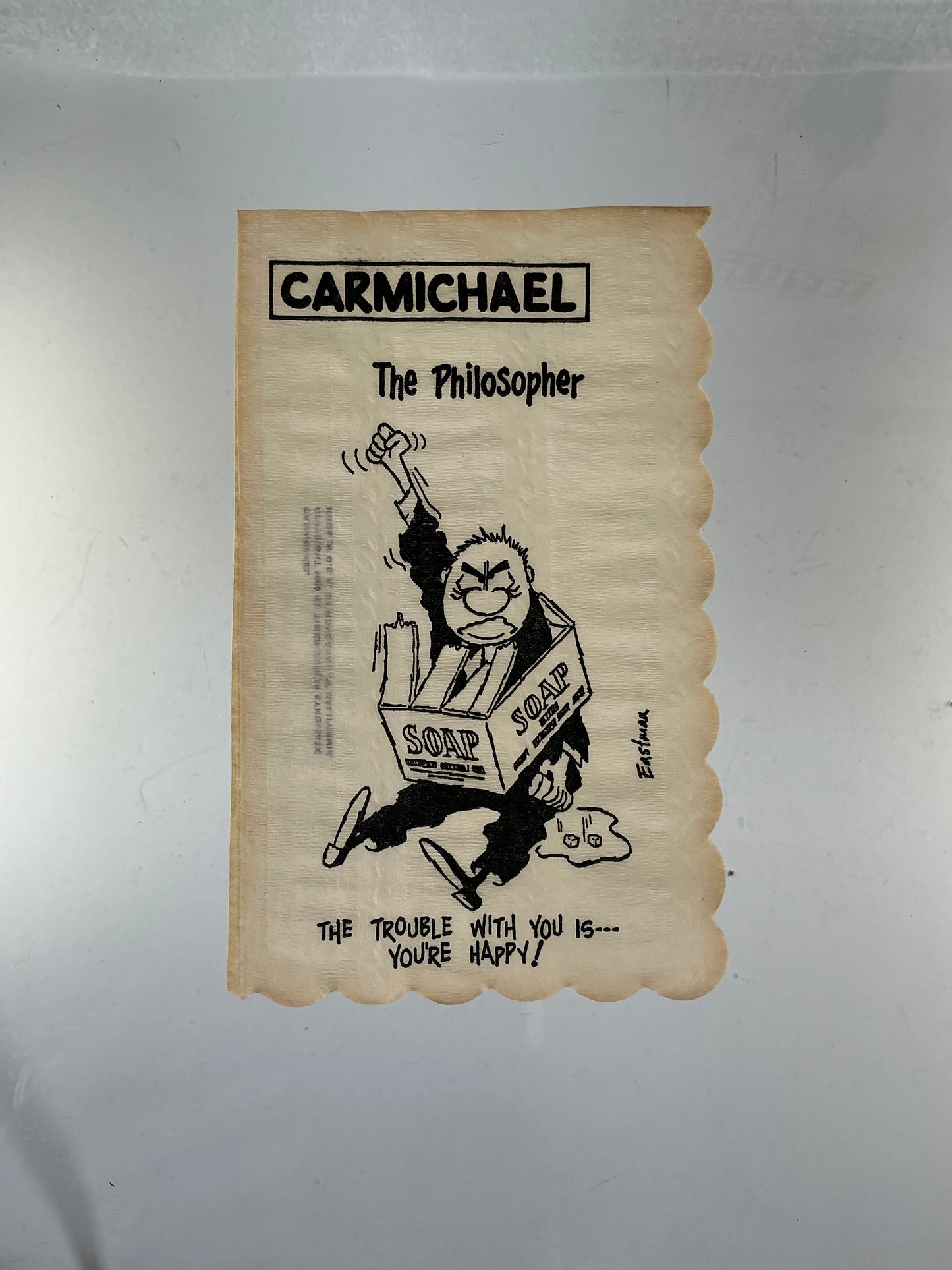 Vintage Cocktail Napkins - Carmichael by Eastman - Illustrated Icebreakers - 1950s