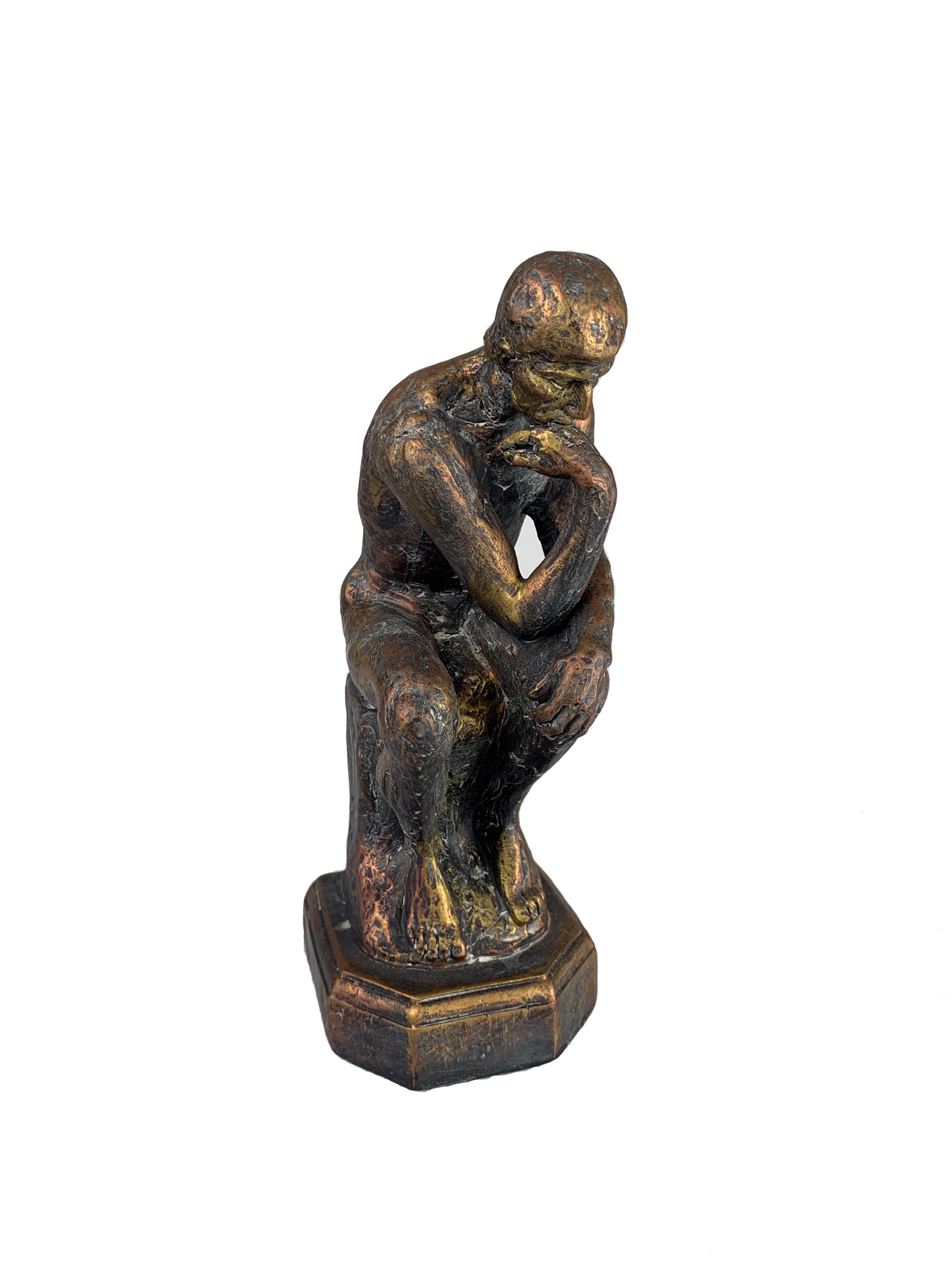 Vintage Thinking Man Statue - Book End