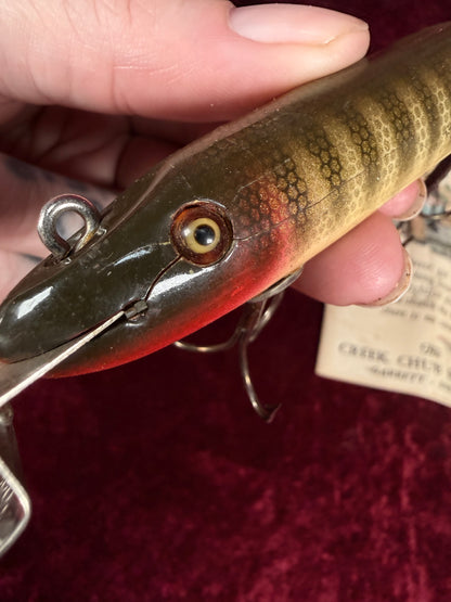 Vintage Creek Chub Bait Co. Wood Fishing Lure - Pikie Minnow 700 Series with Original Box