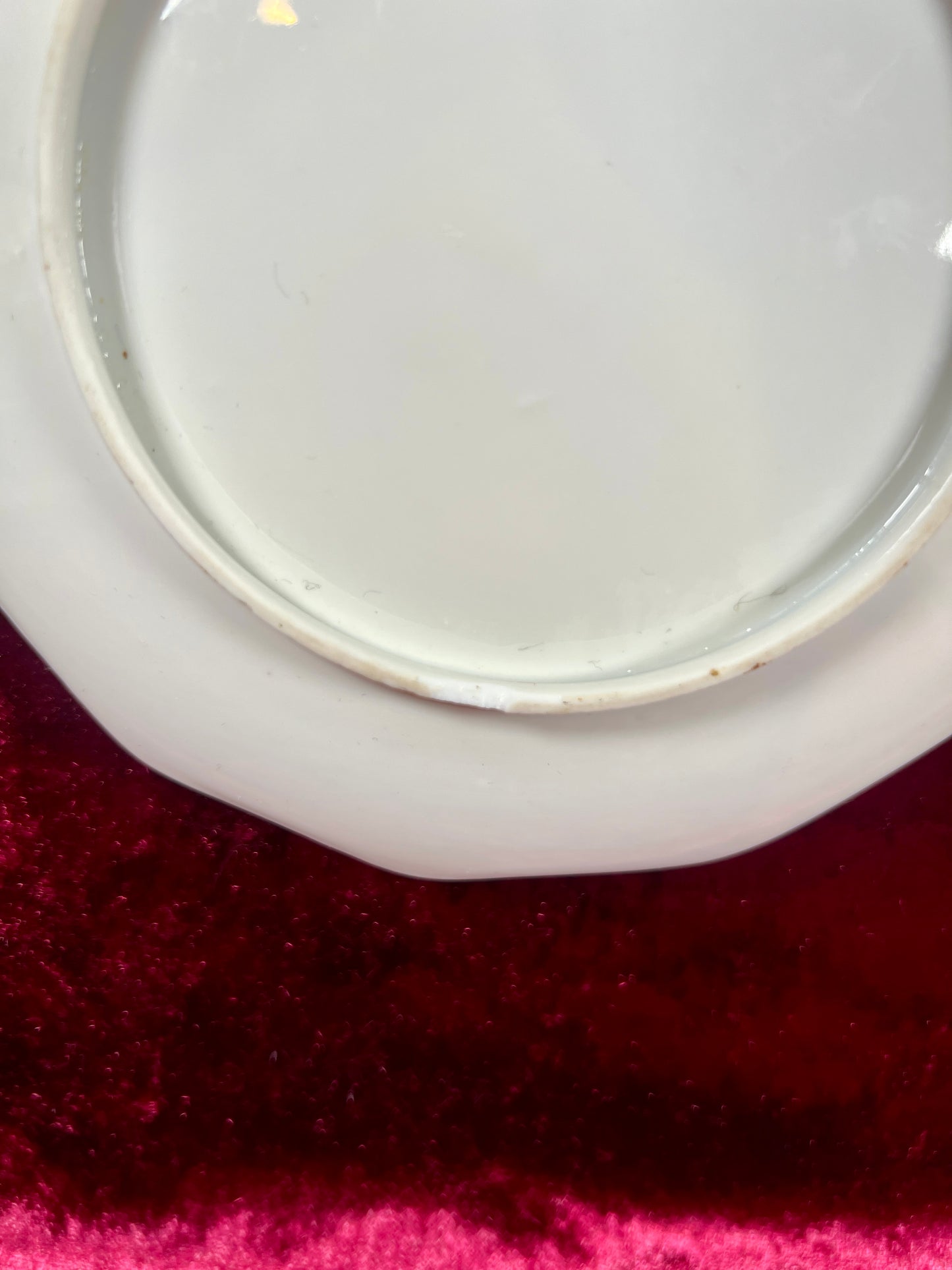 Vintage Trinket Dish - Porcelain Ring Dish / Serving Tray - Hand Painted Roses - Mary Park